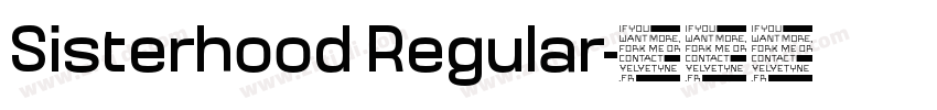 Sisterhood Regular字体转换